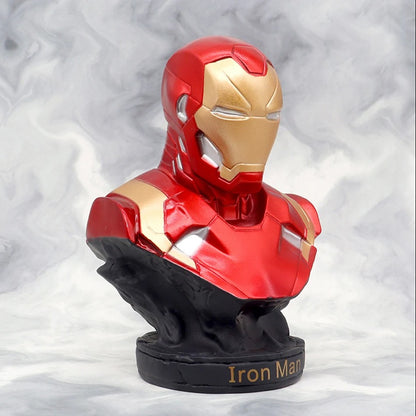 Iron Man Panther Bust Anime Figure Statue marvel Avengers Large Figure Living Room Ornament Resin Collection Gift Toys