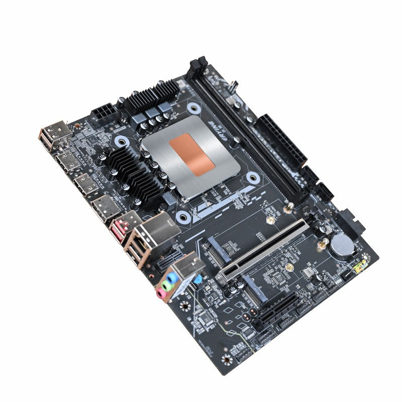 Placa-Mãe de Computador Gamer DIY com CPU Integrada 13th Core Interpose Kit Q1J1 ES 0000 8C12T RAM DDR4 LGA115X PC de Mesa