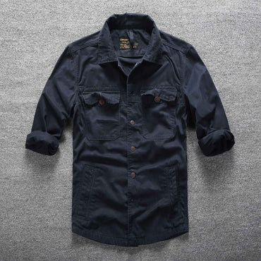 2025 Men's Camouflage Cargo Shirts High Quality 100% Cotton Durable Outdoor Hiking Sport Tops Daily Casual Vintage Shirt for Men