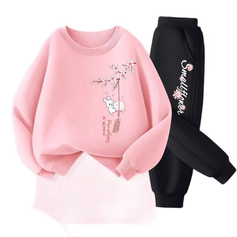 Autumn Baby Boy Clothes Fashion Printed T-shirts and Pants 2 Pieces Set Children Girls Casual Top Bottom Outfits Tracksuits
