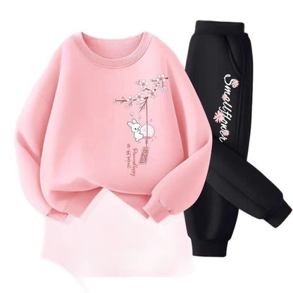 Autumn Baby Boy Clothes Fashion Printed T-shirts and Pants 2 Pieces Set Children Girls Casual Top Bottom Outfits Tracksuits