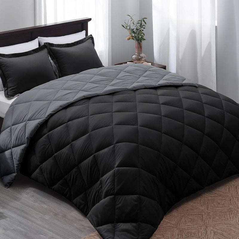 2/3pcs Reversible Comforter Bedding Set, Comforter Set Queen/King Size,For All Seasons, 1 Comforter And 1/2 Pillow Shams