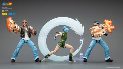 ?MT?JOYTOY Boneco de Ação 1/18 SNK KOF'98UM Ikari Warriors Team Ralf Jones Clark Still Leona Heidern Modelo de Brinquedo Presente
