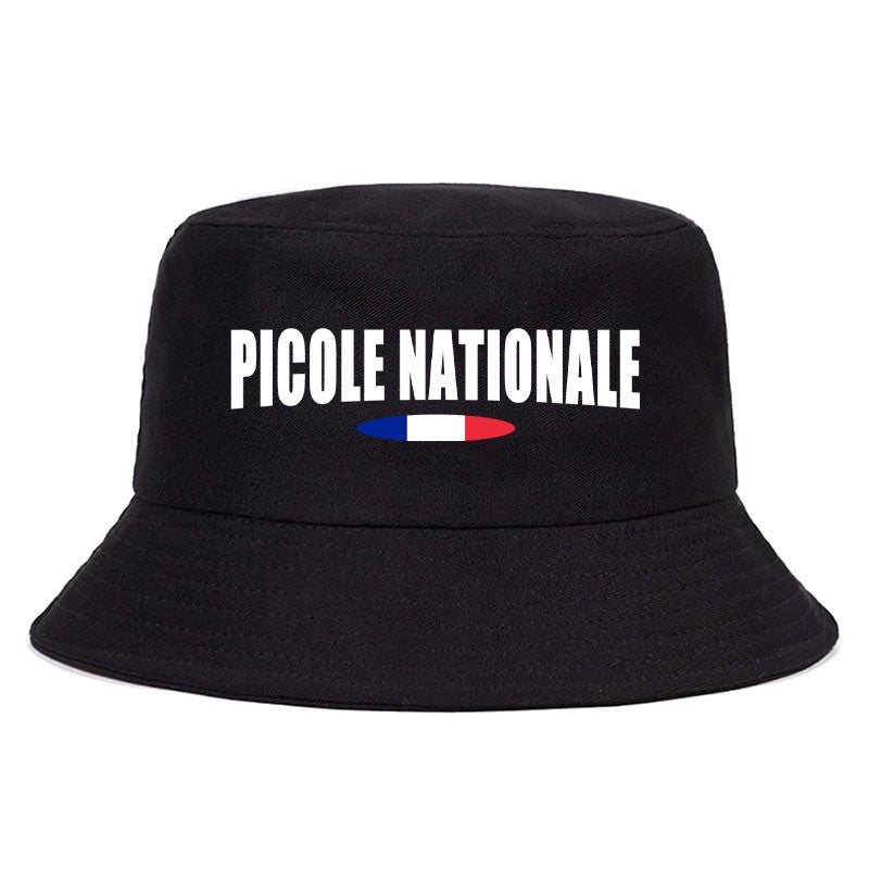 Summer Picole Nationale Bob Man Reversible Bucket Hat Women Cotton Fisherman Cap Unisex Outdoor Sport Sun Activities Panama