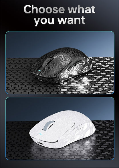 AJAZZ AJ199 Mouse Gamer Sem Fio PAW3311 24000DPI Leve Bluetooth/Com Fio em Fibra de Carbono para PC Laptop Gamer
