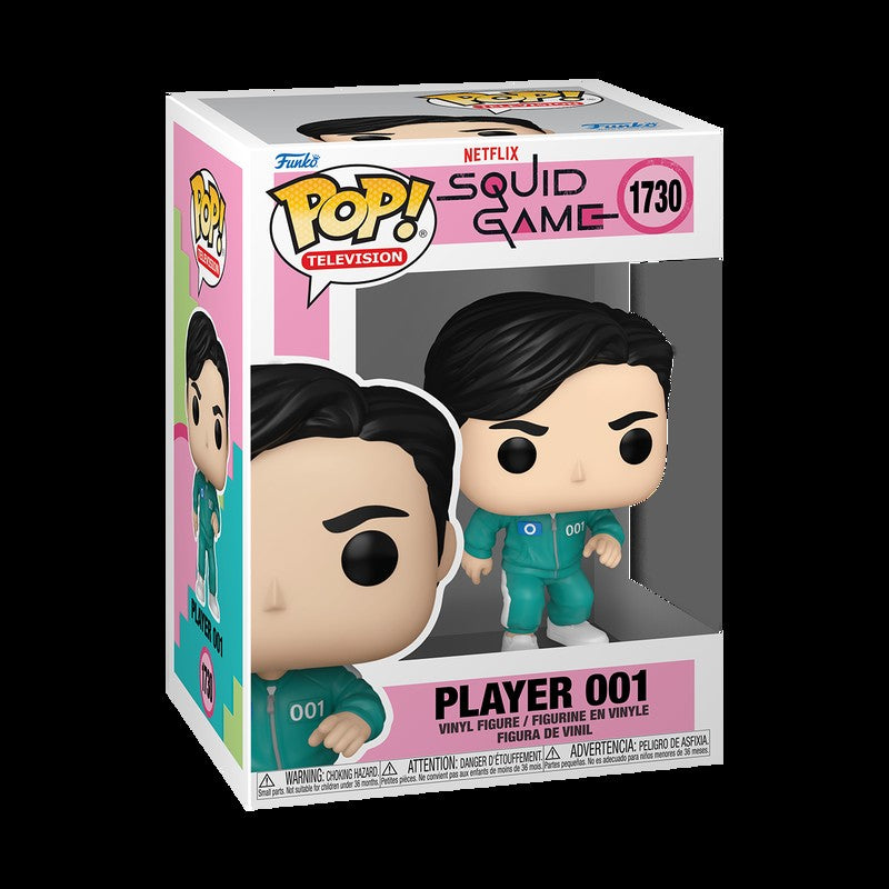 Boneco FUNKO POP Edição Limitada do Jogo da Lula: Jogador 001, Geum-ja, Hyun-ju, Front Man, Jogador 456: Seong Gi-Hun (Chutando Jegi)