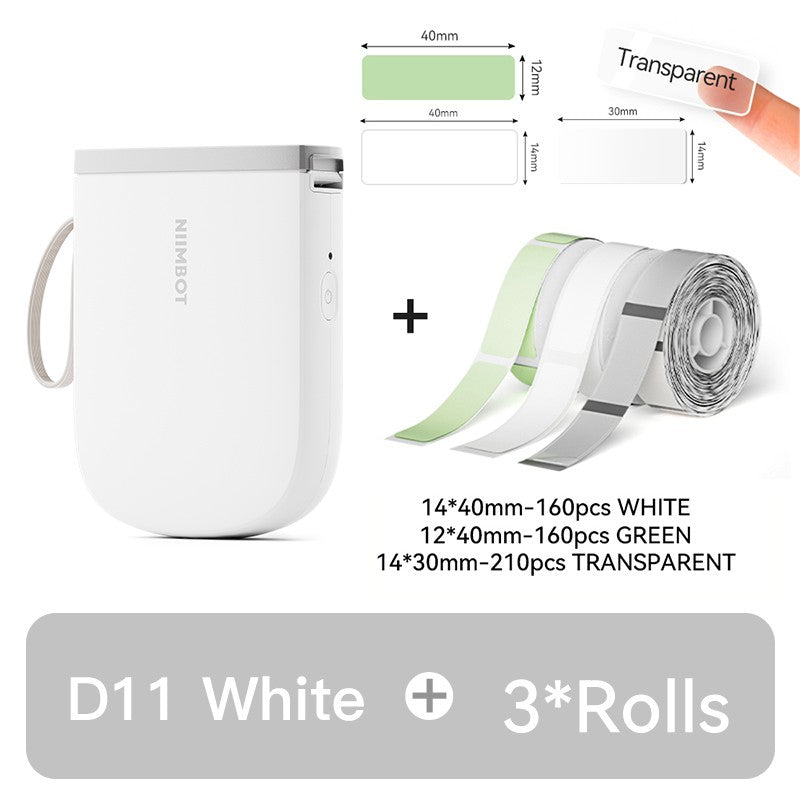 Mini Impressora de Etiquetas Portátil NIIMBOT D11 Nova Versão 300DPI Bluetooth Sem Fio Máquina de Etiquetas Impressora de Adesivos para Cozinha e Crachás