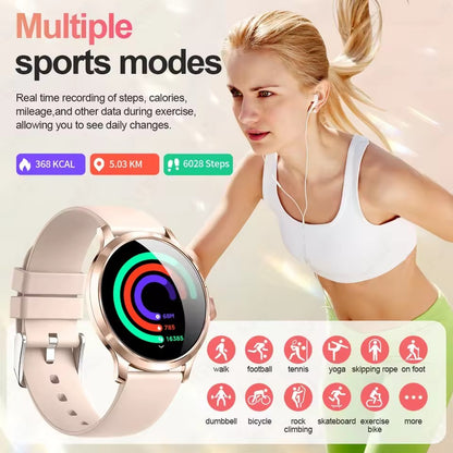 2026New Ultra Slim 1.32" HD AMOLED SmartWatch Women's Screen Always Display Time Heart Rate Calls HD High-end Fashion Smartwatch