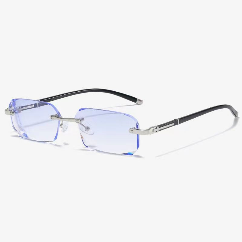 Finished Frameless Myopia Glasses For Men And Women With Ultra-light Edge Cutting Glasses Frame Myopia Glasses XTP191