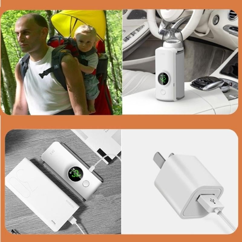 J15U Versatile Portable Bottle Warmer Efficient Travel Bottle Warmer Easy Carry for Keeping Baby Drink Warm While Traveling