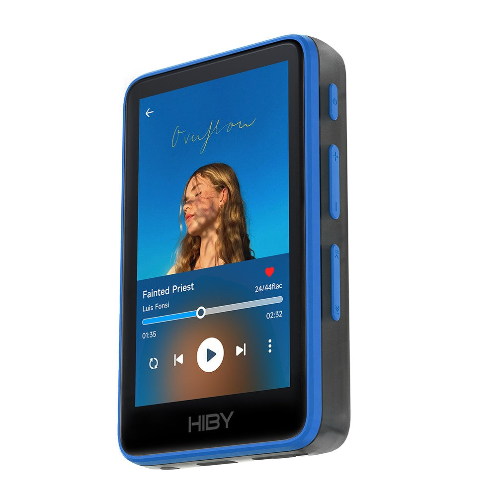 Reprodutor de Áudio HiBy R1 HiFi MP3 USB DAC WiFi Bluetooth 5.1 DSD256 PCM384kHz/32bit X1600E CS43131 MSEB Rádio Web Saída 3.5mm