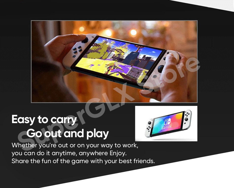 Original Nintendo Switch OLED Model White set Vivid 7” OLED screen 64 GB internal storage Wide adjustable stand