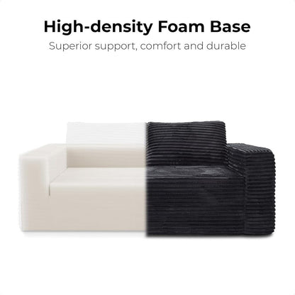 LIKIMIO 71" Loveseat Sofa, Comfy Deep Seat, No Assembly, Sofa in a Box, Modern Small Couch with Plush Fabric for Living Room