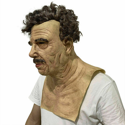Elderly Woman Man Mask Wrinkle Full for Head Mask Grandpa/Grandma Face Mask Devil Novelty Supplies Halloween Party Cosplay Props