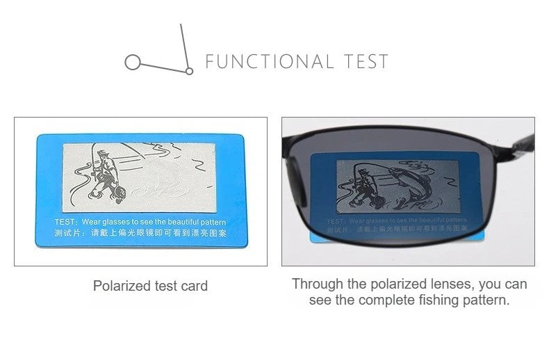 Óculos de Sol Polarizados com Armação de Metal e Lentes Fotocromáticas, Visão Noturna, Adequados para Esportes, Ciclismo, Pesca, Condução e Acampamento