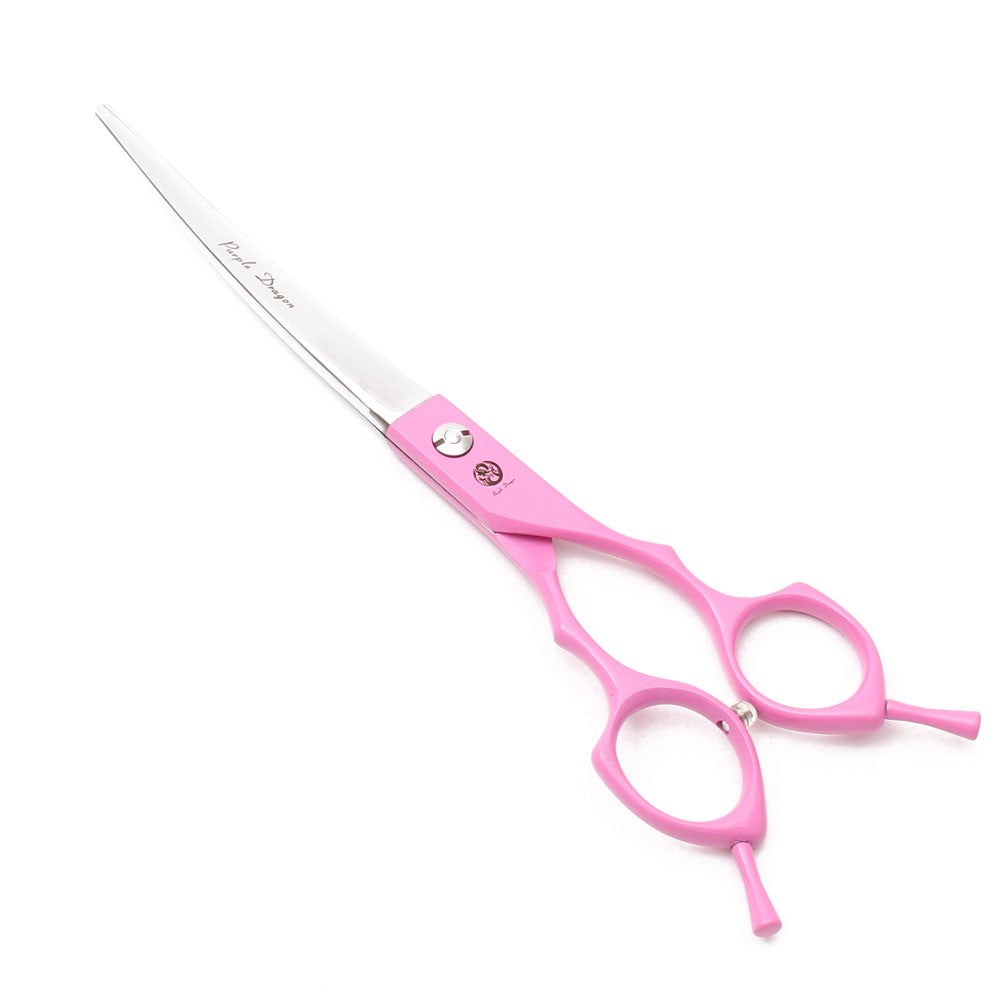 Purple Dragon 6.5" 7" Japão 440C Tesouras de Tosa para Cães Tesouras Retas Tesouras Desbastadoras Tesouras Curvas para Cima/Baixo Tesouras para Animais de Estimação Z4009