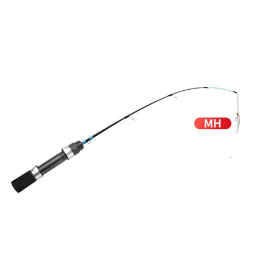 Vara de Pesca no Gelo de Inverno 2 Seções Ultraleve Design Tipo Giratório Vara de Pesca 52cm de Comprimento Vara de Pesca Ultraleve Pesca de Inverno