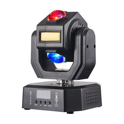 Mini Moving Head Light DMX Sound Control Remote for Disco DJ Strong Beam Wedding Event Lighting Home Party Decoration
