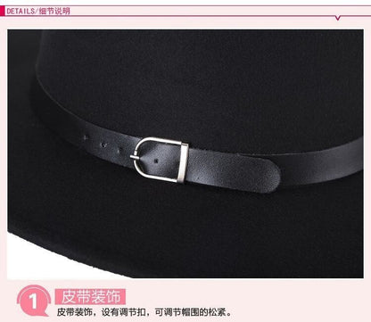 free shipping 2022 new Fashion men fedoras women's fashion jazz hat summer spring black woolen blend cap outdoor casual hat X XL
