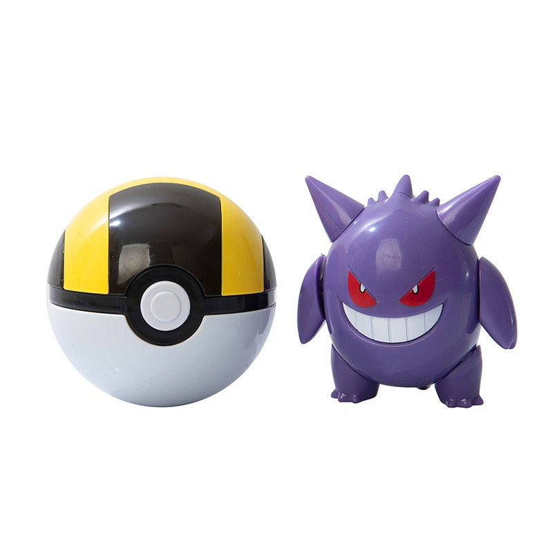 Sobre Pokémon Anime Figura Charizard Pikachu Gyarados Pocket Monster Figura Pokebola Brinquedo de Ação de Deformação Modelo Presente Infantil