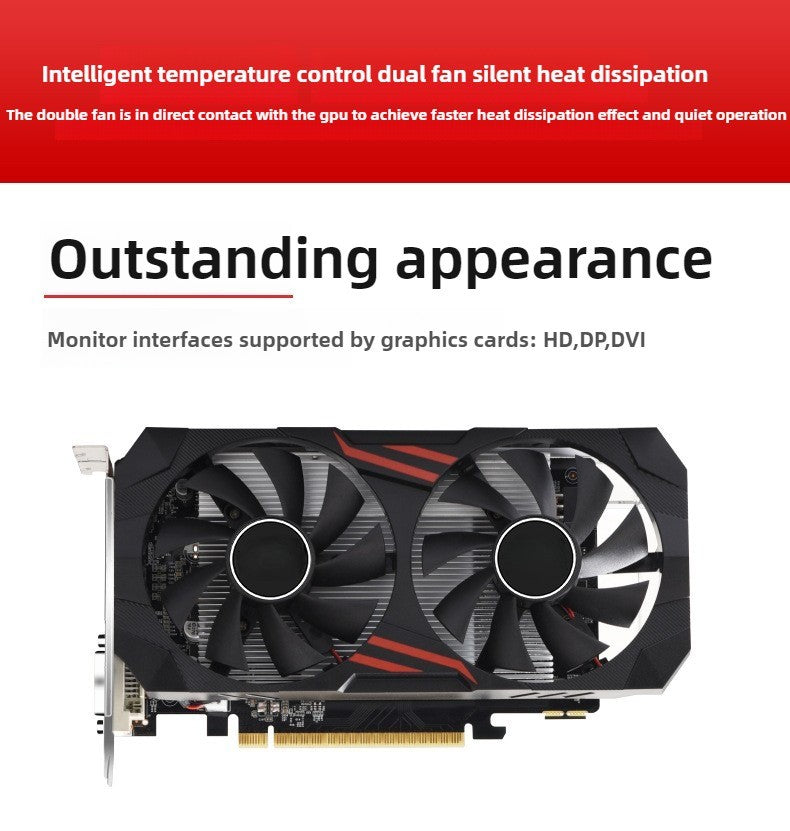 Placa de Vídeo para Jogos GTX 1050 Ti 4GB GDDR5 128Bit PCIe 3.0, HDMI/DP/DVI, DirectX 12 para Jogos em 1080p e Multitarefas