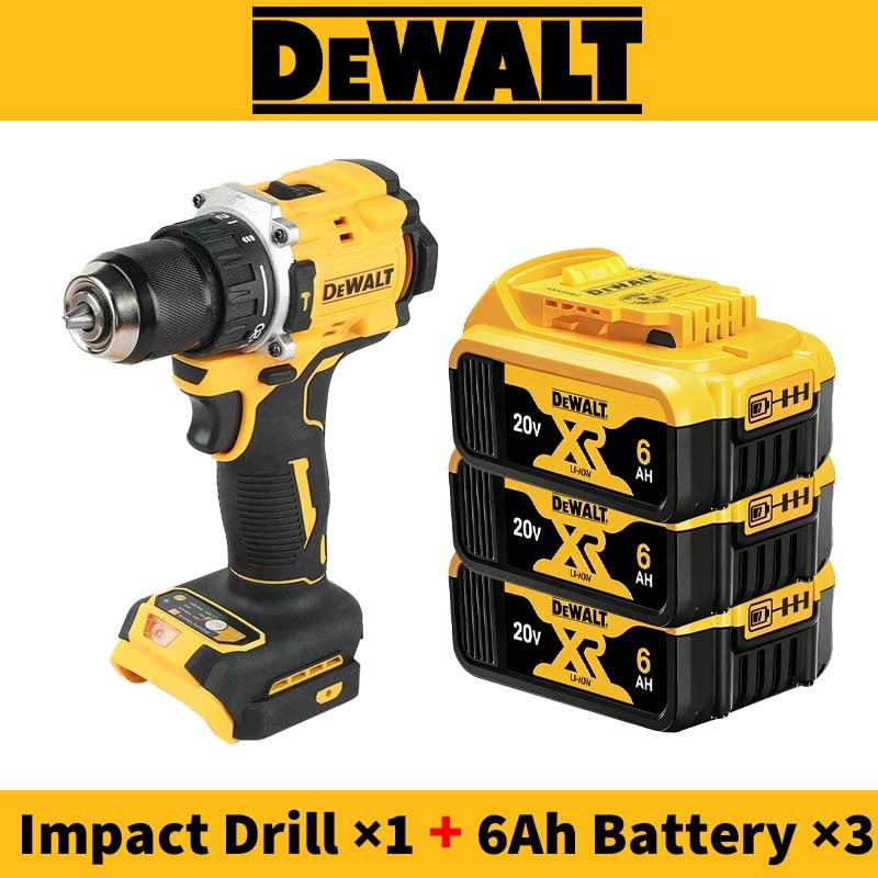 Furadeira de Impacto DeWalt 20V Original DCD805 Brushless Hummer Furadeira Elétrica Compacta Parafusadeira Ferramenta Elétrica Combo com Bateria
