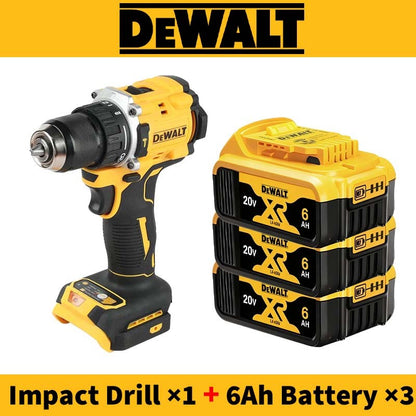 Furadeira de Impacto DeWalt 20V Original DCD805 Brushless Hummer Furadeira Elétrica Compacta Parafusadeira Ferramenta Elétrica Combo com Bateria