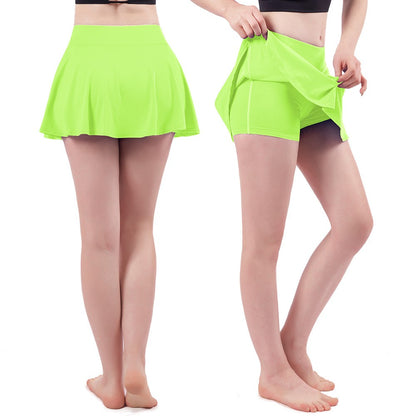 New Yoga Short Skirts Gym Sports Short Skirt Running Fitness Cycling Tennis Skirt Women Sports Shorts High Waist Yoga Shorts