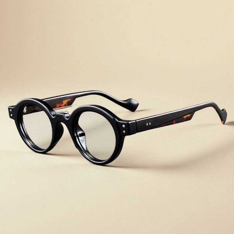 Retro Round Eyeglasses Suitable for Presbyopia Color-matching Trendy Small Frame HD Reading Glasses