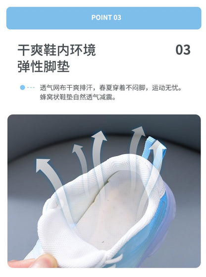 Summer Kid Sneakers New Fashion Light Up Boy Shoe Breathable Versatile Anti Slip Simple Sports Shoes Daily Classic Girl Shoes