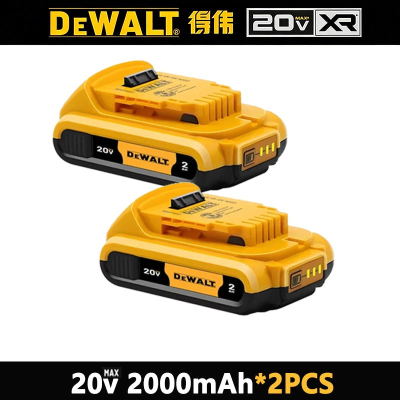 Bateria Dewalt 20V 100% Genuína, Bateria Recarregável de Íon de Lítio 2AH 5AH 6AH, Bateria de Substituição para Ferramentas Elétricas Dewalt DCB200