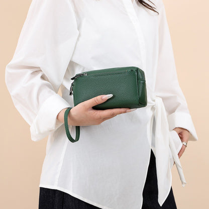 100% Genuine Cow Leather Wallet Purse Luxury Handbags Women Bags Designer Ladies Clutches Bags for Women Top Quality Phone Sac