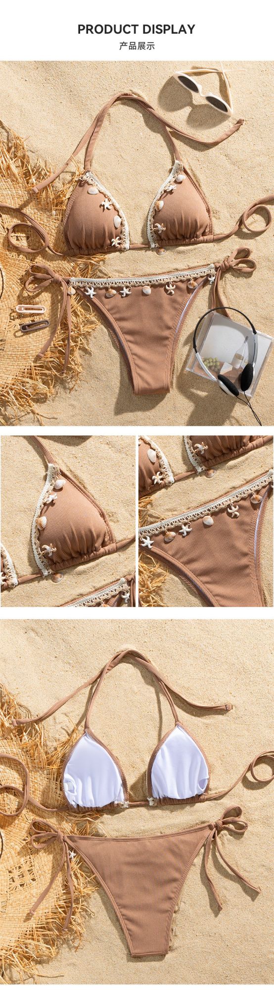 Sexy White Bikinis Women's Swimwear Female Swimsuit For Swimming Wear Bathing Suits Brazilian Bikini Set Beachwear Pool Bather