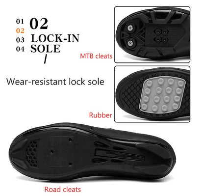 Men's Pro Cycling MTB Shoes with Spikes Men's Road Cycling Speed Shoes (Flat) Women's Cycling MTB Shoes with Spikes mtb