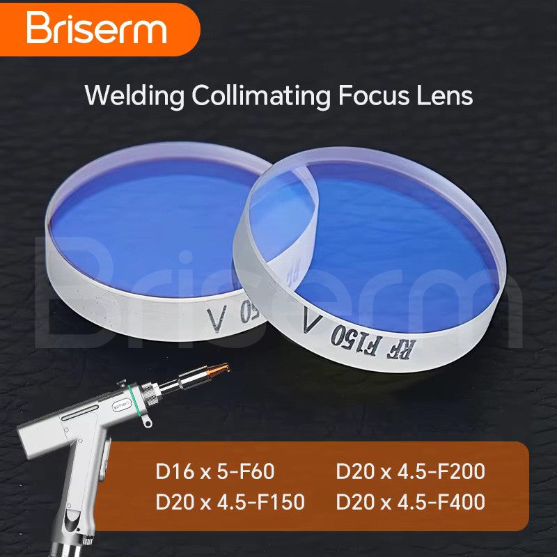 Lente de Colimação e Foco para Laser de Fibra D20x4.5 F150 F200 F400 F800 D16x5 F60 para Cabeça de Solda a Laser Portátil SUP20S/T 21T 23S/T