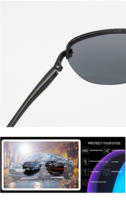New Polarized Men Sunglasses Classic Driving Sun Glasses Metal Frame Mirror Lens Sunglasses Men/Women