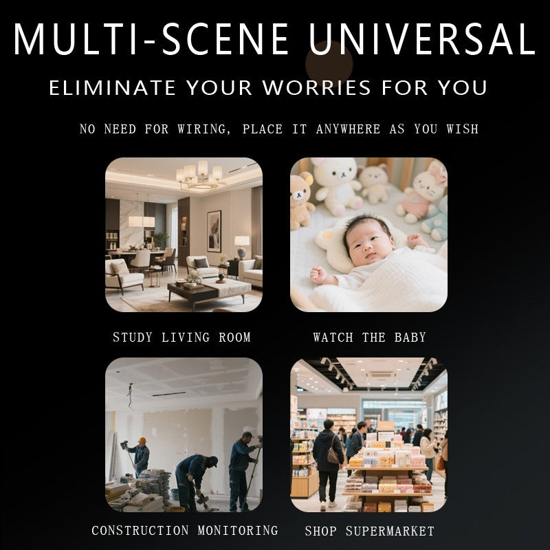 5MP WiFi Camera Indoor Built in Battery Security Protection Mini Camera IR Night Vision Smart Portable CCTV Video Surveillance