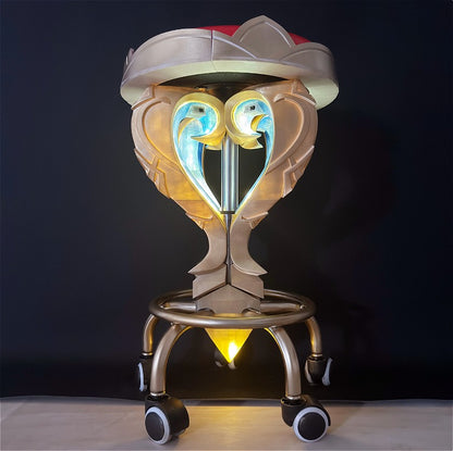 Sandrone Genshin Impact Marionette Cosplay Anime Round Stool Handmade Give Out Light Swivel Wheel Chair Cartoon Table Chairs