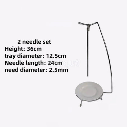 Kebab Barbecue Rack BBQ Cookware Roaster Rack Grill Vertical Stand Spanish outdoor BBQ Skewer Rack for Picnic Party Meat Sausage