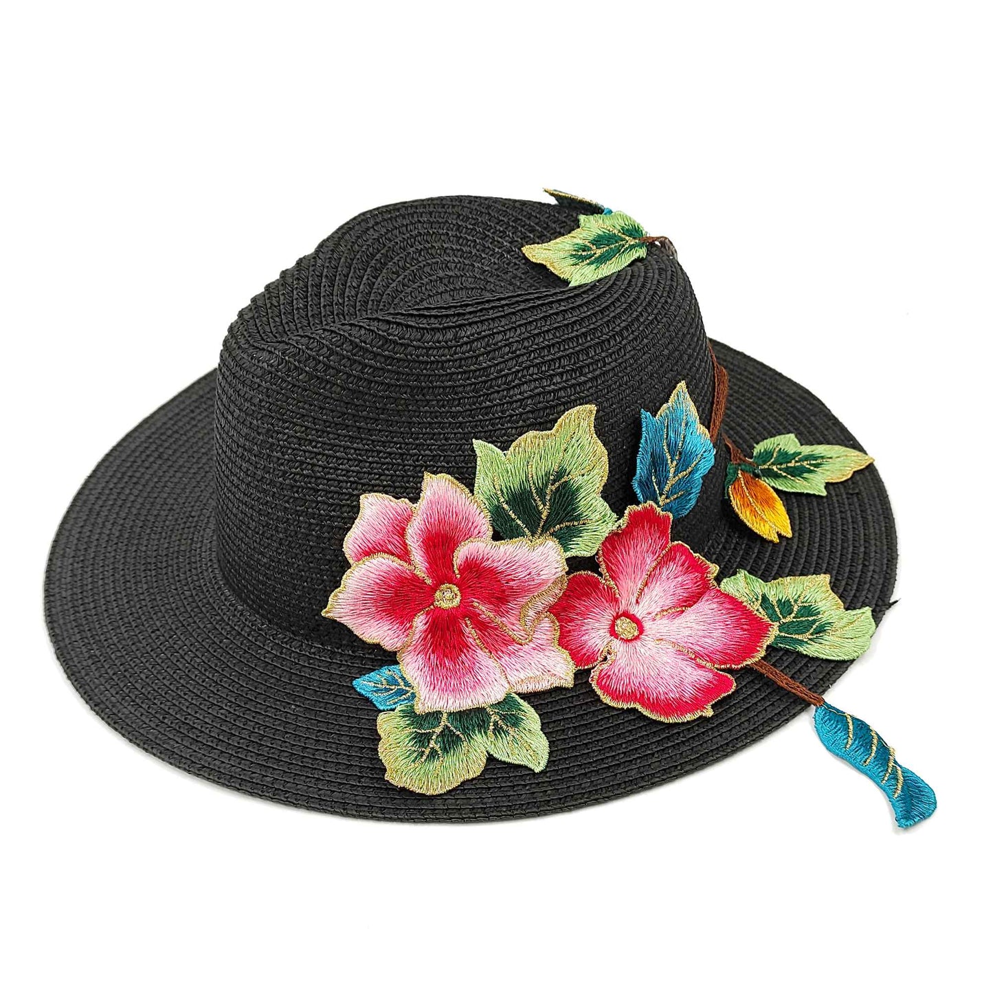 Chapéu de Palha Verão Estilo Flat Top Acessórios Abelha Chapéu de Sol Francês ao Ar Livre Protetor Solar Chapéu de Praia com Aba Grande