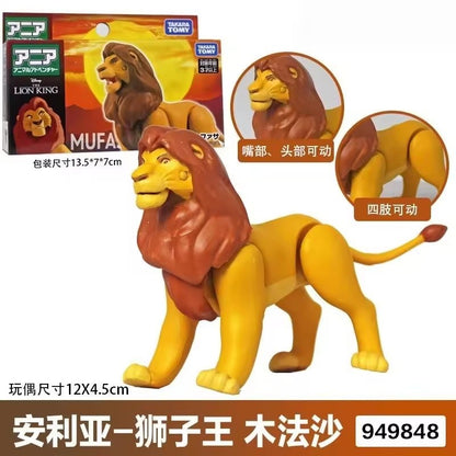 Brinquedos Disney O Rei Leão Bonecos de Ação Simba Adulto Mufasa Scar Modelo Animal de Brinquedo Simulação Movimento Articulado Presente Personalizado para Crianças