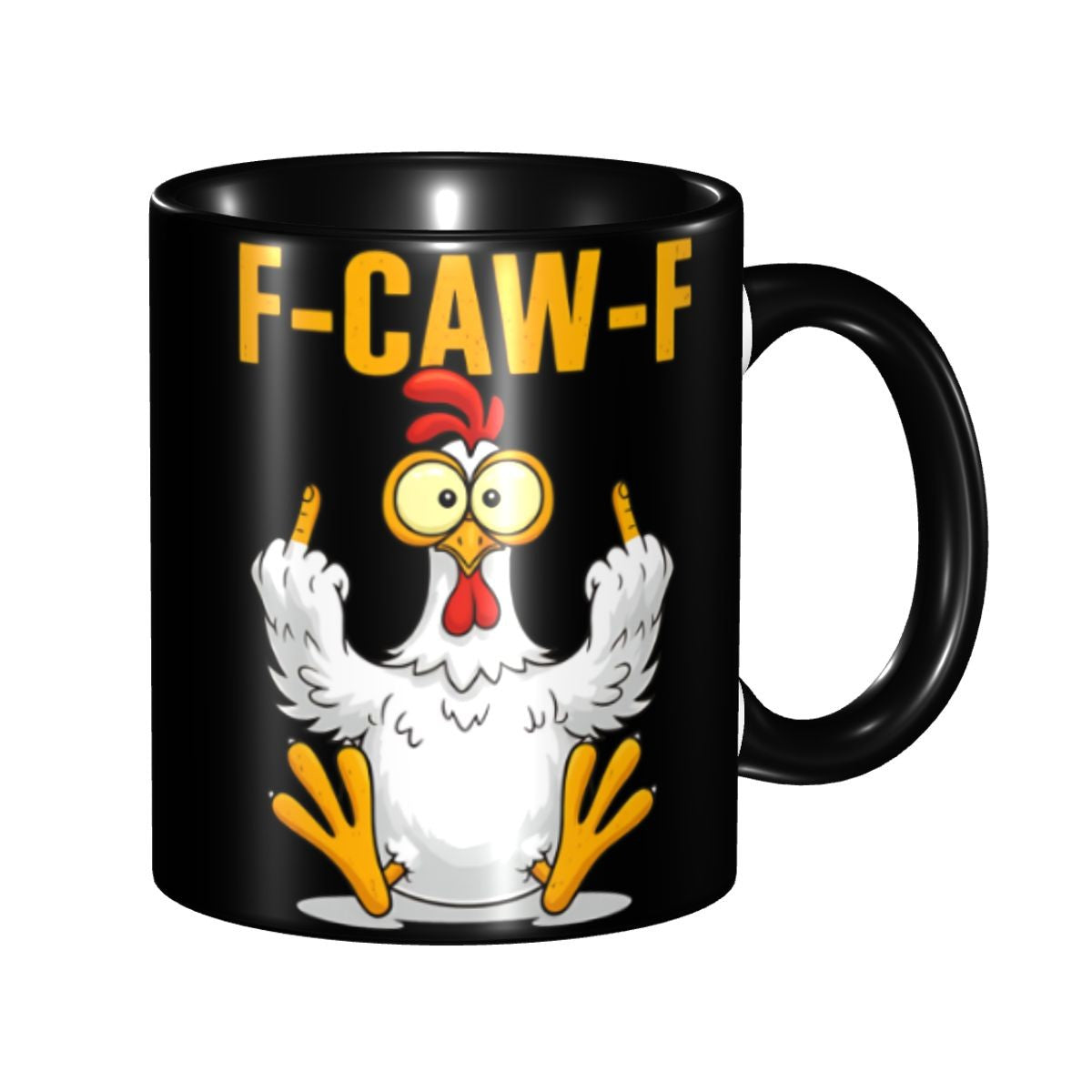 Funny F-Caw-F Chicken FCAWF Mug Fun Tea Cup Gift For Women Men