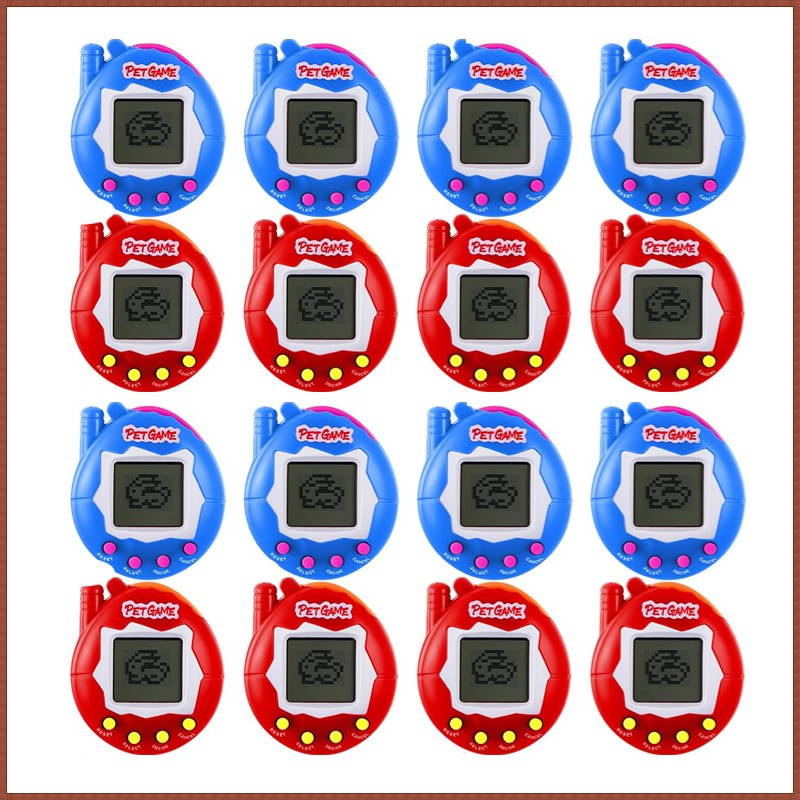 64-6PCS Virtual Pet Keychain Tamagotchi Electronic Toys for kids Video Game Party Favors Birthday Gifts School Classroom Prizes