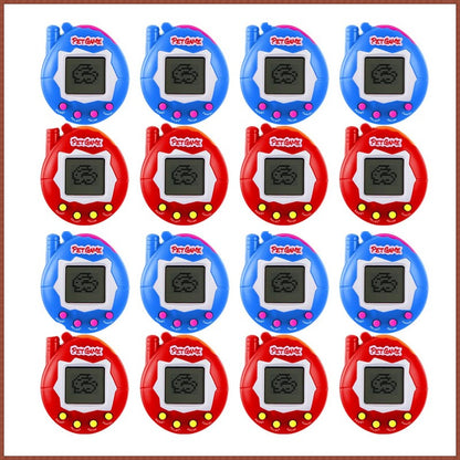 64-6PCS Virtual Pet Keychain Tamagotchi Electronic Toys for kids Video Game Party Favors Birthday Gifts School Classroom Prizes