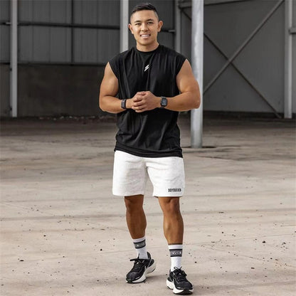 NEW Summer Fitness Sports Tank Top Men Breathable Loose Mesh Training Sleeveless T-shirt Quick Drying vest male Fitness Clothing