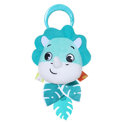 Baby Toy Cartoon Animal Stuffed Hanging Rattle Toys Baby Bed Crib Car Seat Travel Stroller Soft Plush Toys with Wind Chimes Gift