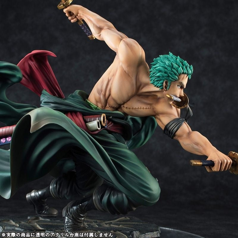 One Piece 10CM Bonecos de Anime GK Roronoa Zoro Três Espadas Sa-maximum PVC Bonecos Colecionáveis de Ação Presentes Infantis