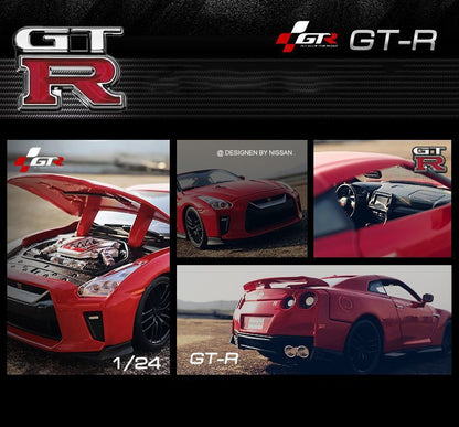 Bburago 1:24 Nissan GTR R35 2017 Alloy Car Diecasts & Toy Vehicles Car Model Miniature Scale Model Car Toy For Children