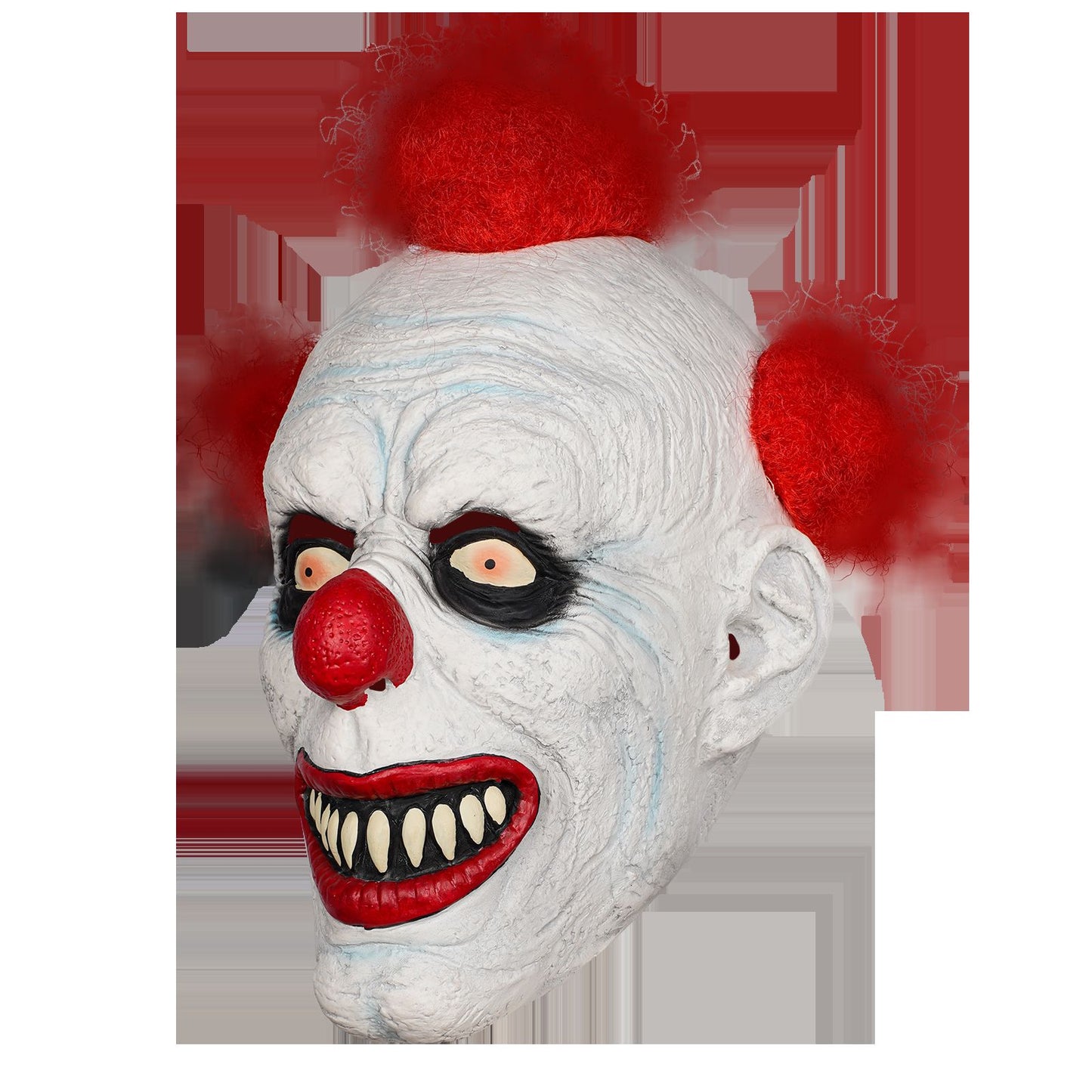 Realistic Texture Scary Clown Latex Mask Halloween Adult Cosplay Costume Prop Thriller Party Full Face Headgear