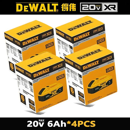 Bateria Dewalt 20V 100% Genuína, Bateria Recarregável de Íon de Lítio 2AH 5AH 6AH, Bateria de Substituição para Ferramentas Elétricas Dewalt DCB200